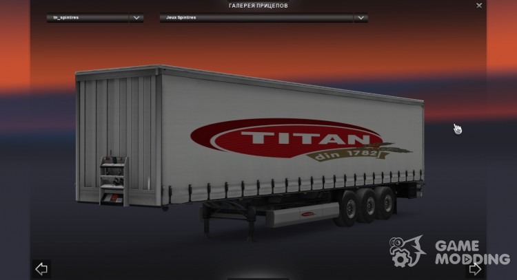 Titan Trailer для Euro Truck Simulator 2