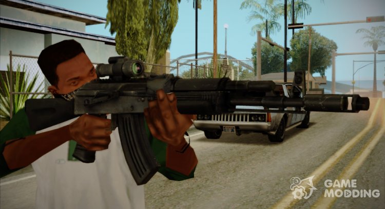 AK 103 Ravaged for GTA San Andreas