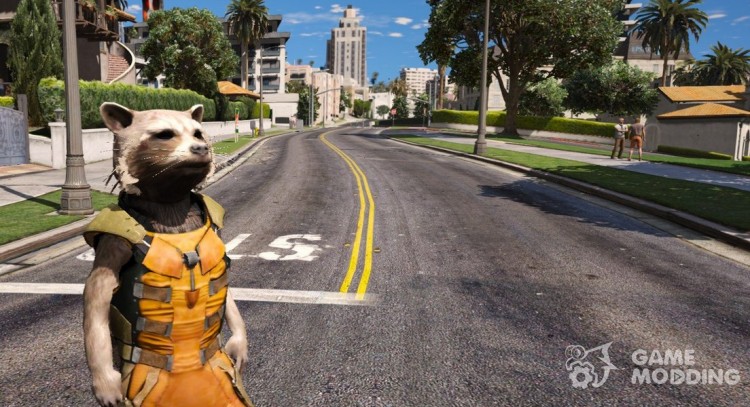 Rocket Raccoon from Guardians of the Galaxy для GTA 5
