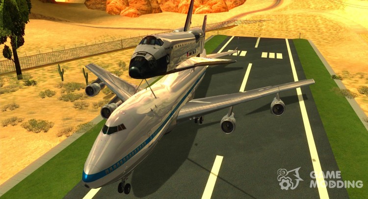 The Boeing 747-100 Shuttle Carrier Aircraft for GTA San Andreas