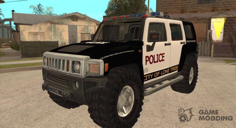 Hummer H3 de la policía para GTA San Andreas