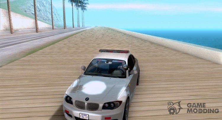 BMW 135i Coupé policía para GTA San Andreas