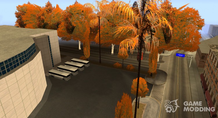 Hojas de otoño en los árboles. v1.0 para GTA San Andreas