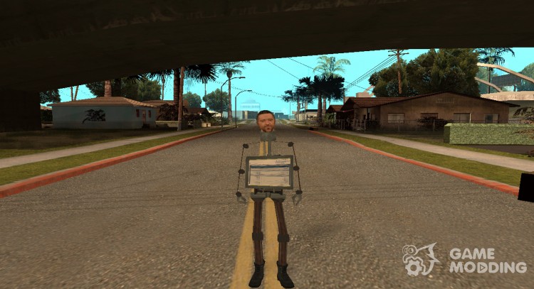 Человек компьютер из Алиен сити для GTA San Andreas