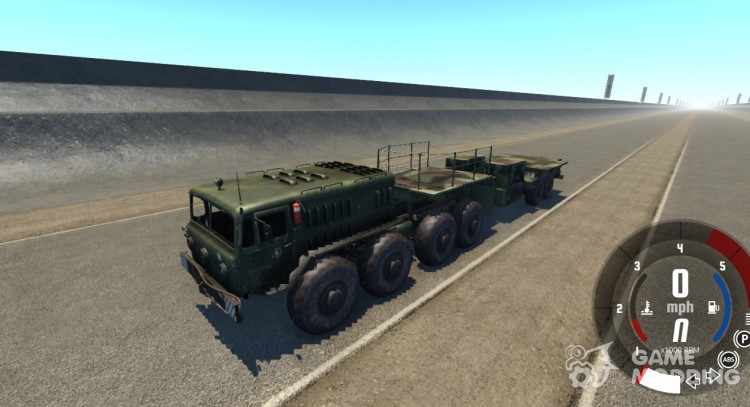 MAZ-535 with semitrailer for BeamNG.Drive