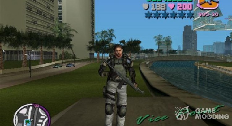 Re5 Chris for GTA Vice City