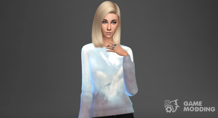 Большой сет женских свитшотов для Sims 4