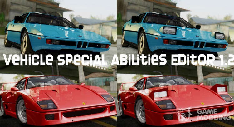 Vehicle Special Abilities Editor 1.2 para GTA San Andreas