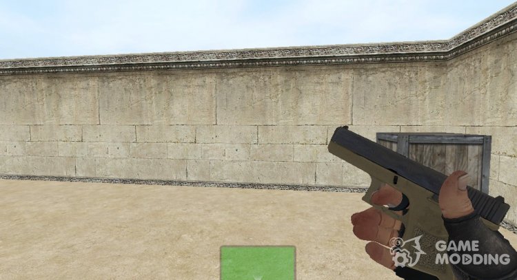Glock 18 with T Elite Hands from CSGO for Counter-Strike Source