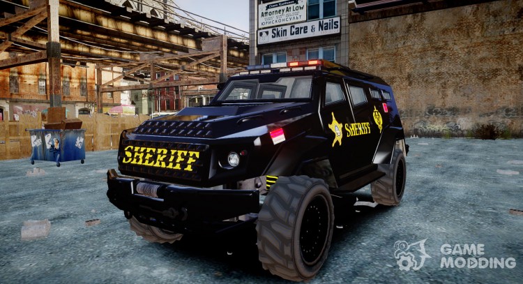 HVY Insurgent Pick-Up SWAT GTA 5 для GTA 4
