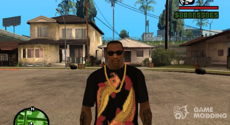 T-shirt with sign of the Zodiac fish for GTA San Andreas