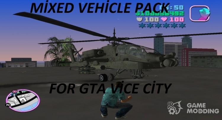 Pak en diferentes vehículos para GTA Vice City
