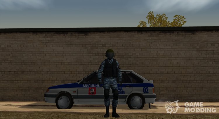 Riot police officer in special uniform for GTA San Andreas