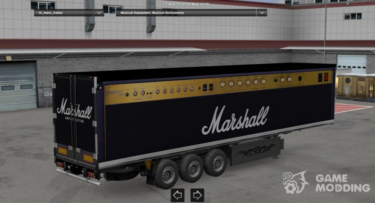 Marshall Amplifier Trailer para Euro Truck Simulator 2