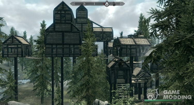 Èlvenvud-lodging in the trees for TES V: Skyrim