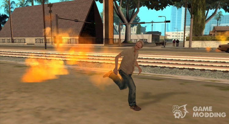 Pedas react to fire for GTA San Andreas
