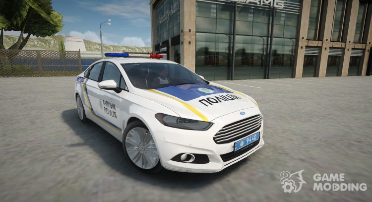 Ford Fusion Titanium Policía De Ucrania para GTA San Andreas
