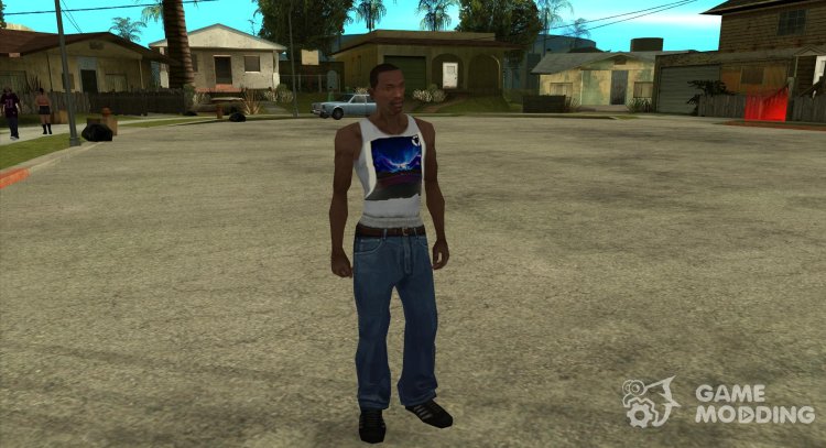Camiseta blanca, portátil para juegos para GTA San Andreas
