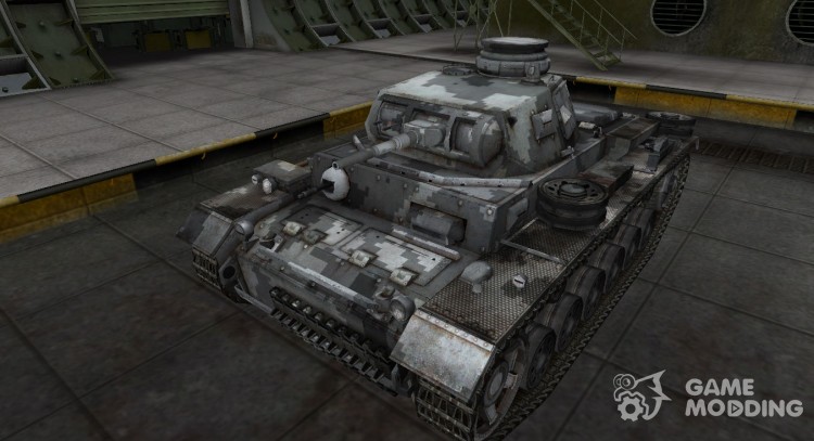 Камуфлированный скин для PzKpfw III для World Of Tanks