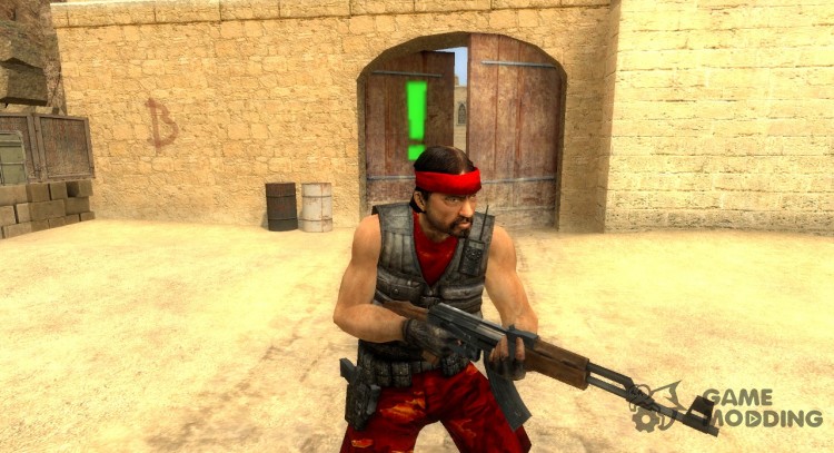 Rojo De La Guerrilla Reskin para Counter-Strike Source