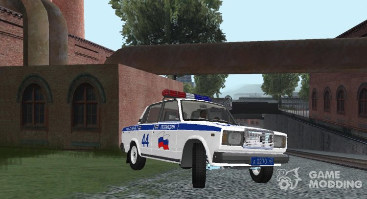 ВАЗ 2107 Police (Ретекстур) для GTA San Andreas