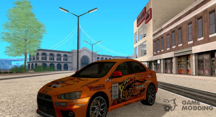 Mitsubishi Evo X Team Orange для GTA San Andreas