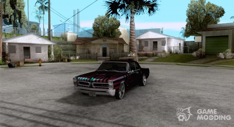 Pontiac GTO 1965 NFS Pro Street with new vinyl unique for GTA San Andreas