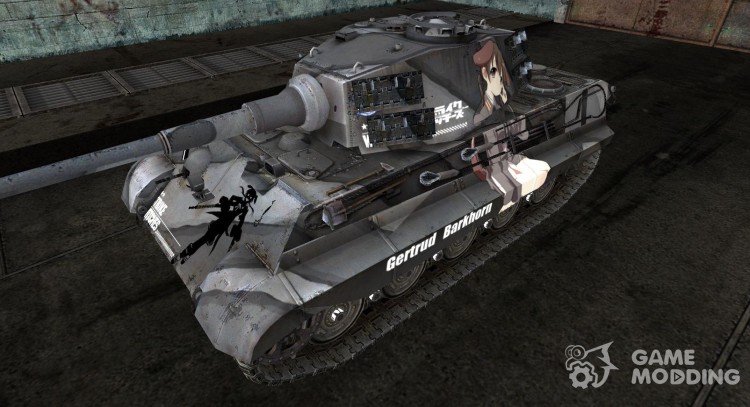Anime skin for Panzer VIB Tiger II for World Of Tanks