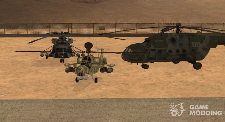 Pak de helicópteros MI para GTA San Andreas