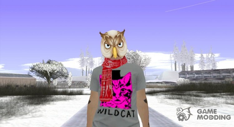Skin GTA online masked OWL for GTA San Andreas