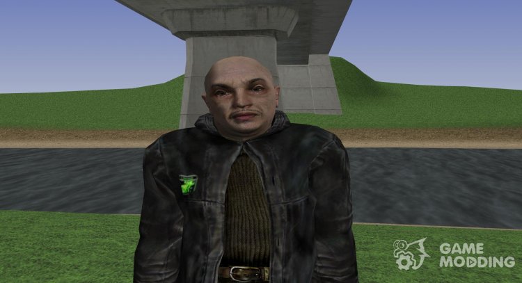 Miembro de la agrupación los Negros babosas con un aspecto único de S. T. A. L. K. E. R. v.3 para GTA San Andreas