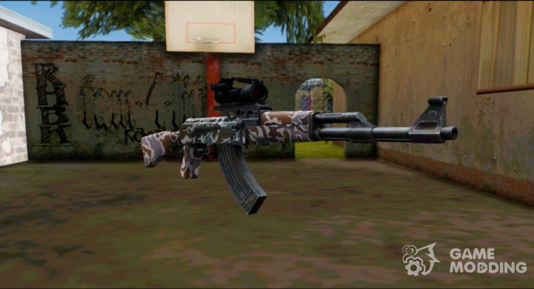 AK-47 F.C. Camo for GTA San Andreas