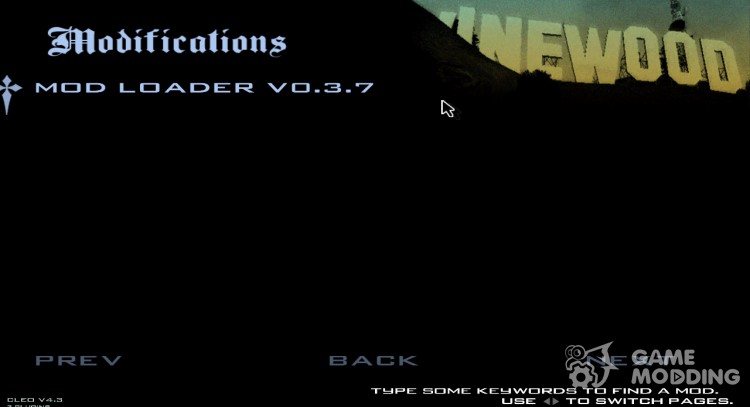 MOD Loader v 0.3.7 for GTA San Andreas