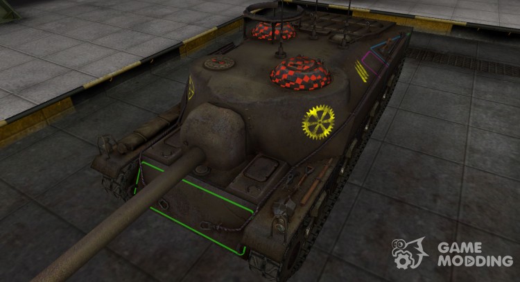 Contorno de la zona de ruptura del T28 para World Of Tanks