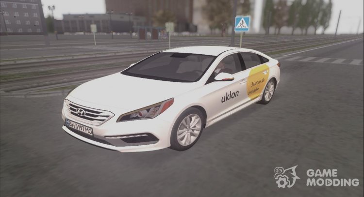 Hyundai Sonata 2015 Uklon Такси для GTA San Andreas