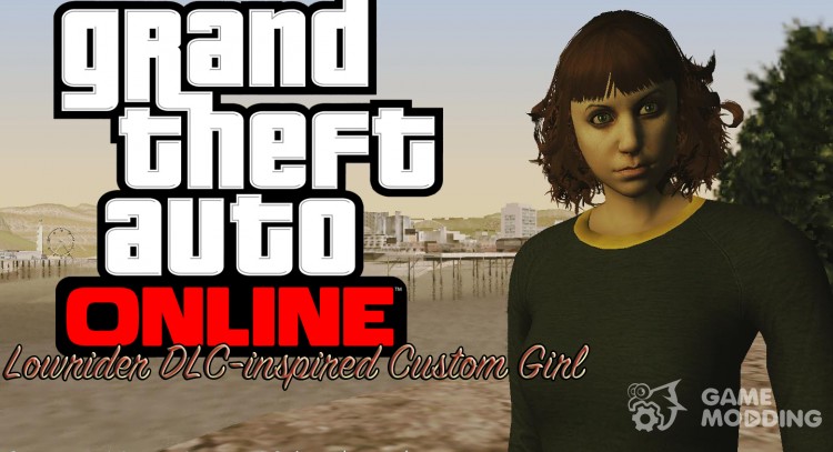 Skin HD Custom Girl (GTA Online DLC) для GTA San Andreas
