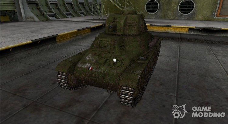 The skin for the Hotchkiss H35 for World Of Tanks