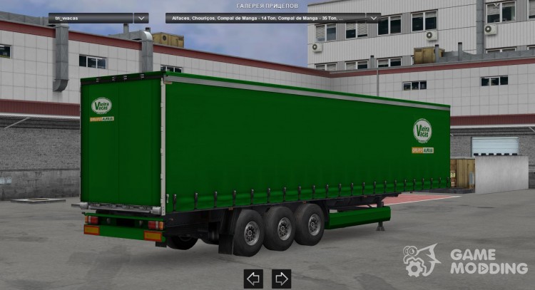 Vieira Vacas Profiliner Trailer для Euro Truck Simulator 2