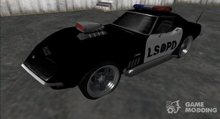 Chevrolet Corvette C3 Stingray Policía LSPD para GTA San Andreas