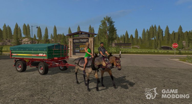 Hard Working Horses (horse) for Farming Simulator 2017