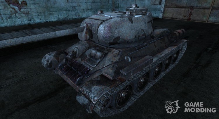 Skin for t-34-85  rusty veteran  for World Of Tanks
