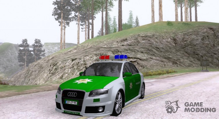 El Audi RS 4 Polizei para GTA San Andreas