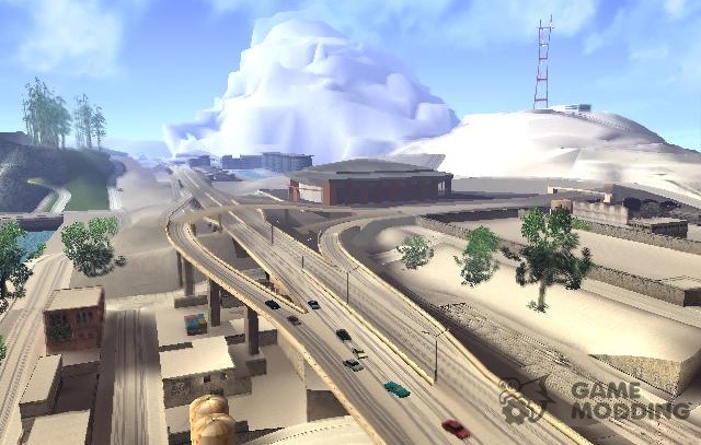 Зимний мод v.1 для GTA San Andreas