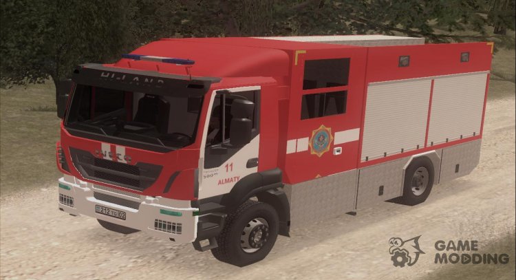 Fireman Iveko Trakker AC - 3,5 - 40 Bearing Kazakhstan for GTA San Andreas
