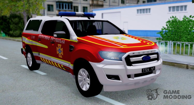 Ford Ranger ДСНС України для GTA San Andreas