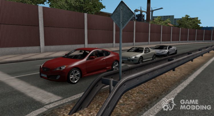 Sport Cars Traffic Pack v7.4 для Euro Truck Simulator 2