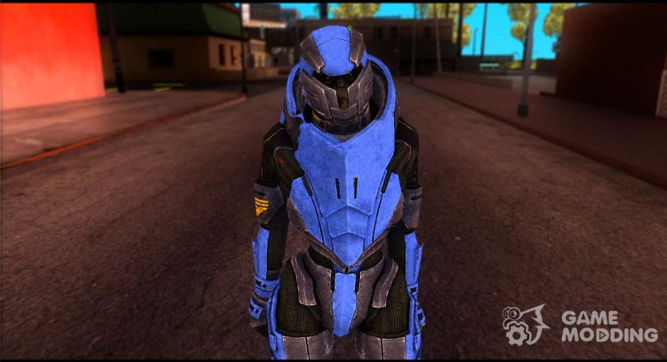 Garrus Helmet from Mass Effect 2 для GTA San Andreas