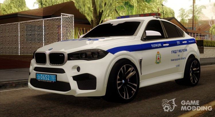 BMW X6M 2015 DE LA POLICA DE TRFICO para GTA San Andreas