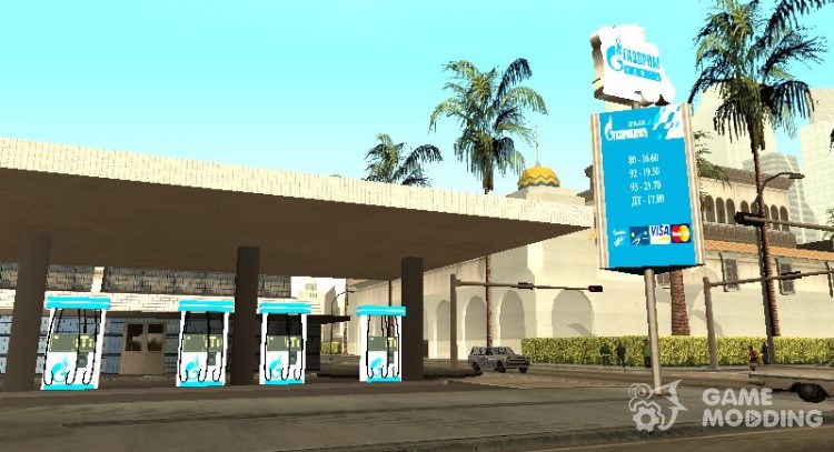 Gasolineras gazprom el petrleo v.1.0 para GTA San Andreas