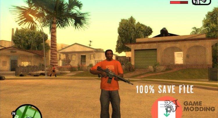 Gta san andreas 100 save game without cheats one